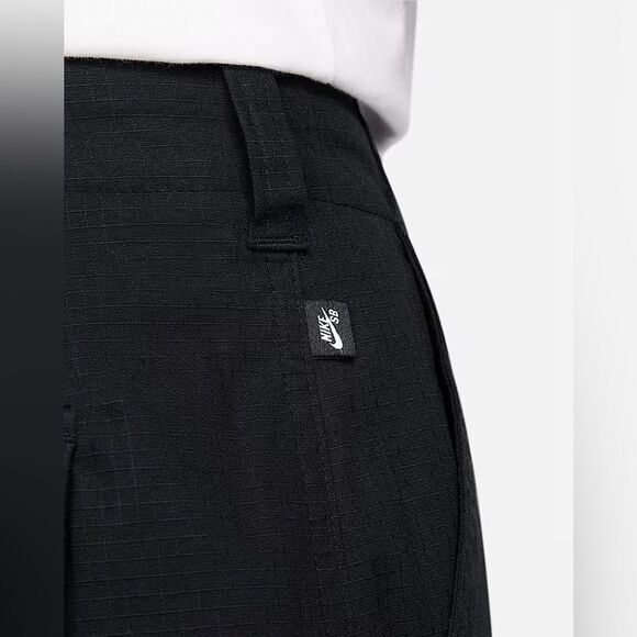 NIKE SB Kearny Skate Cargo Pants Black Straight Leg Loose Fit - Picture 7 of 15